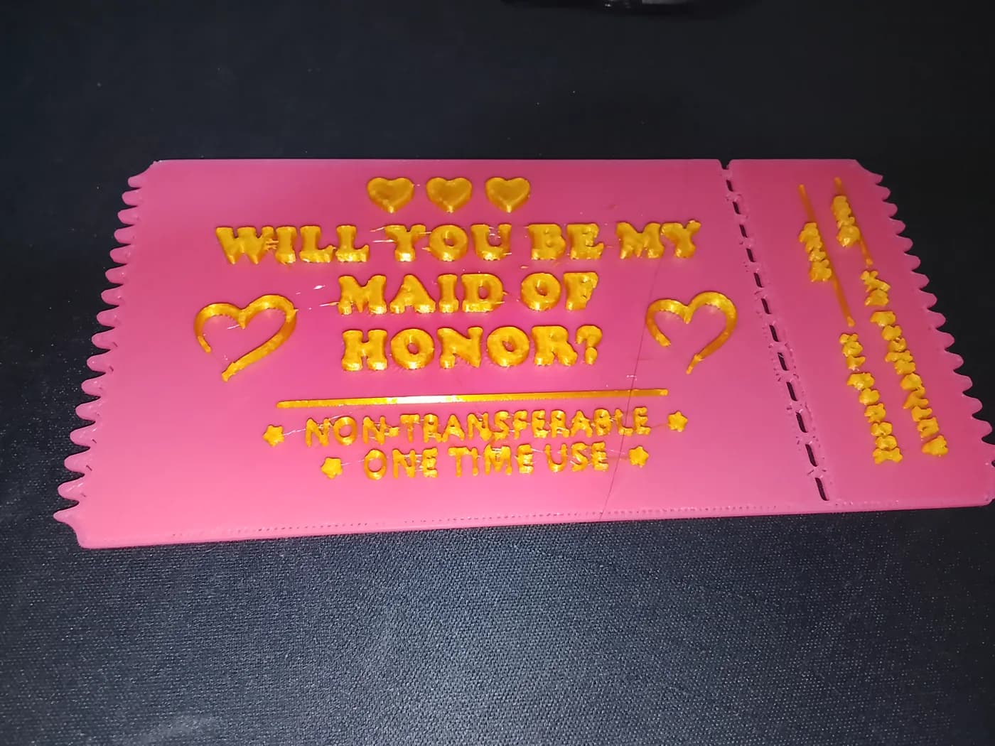 Personalized proposal ticket