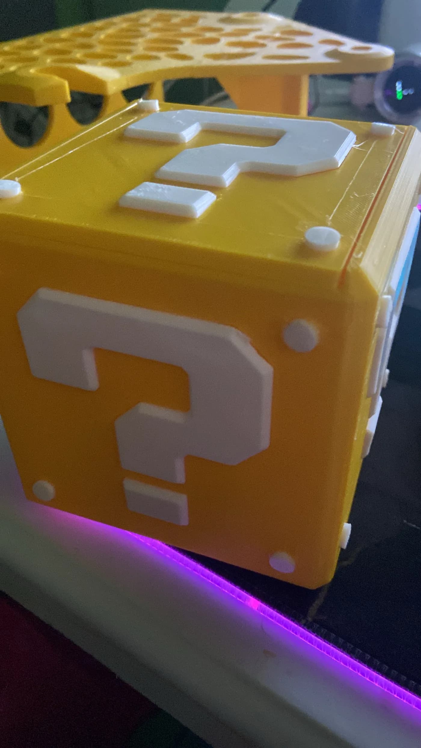 Mario question block storage box